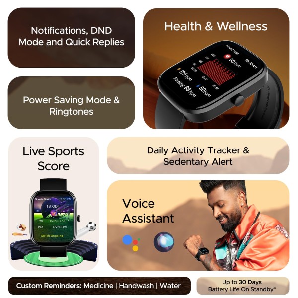 boAt Ultima Chronos with 1.96 AMOLED Display Advanced BT Calling Coins DIY Watch Smart Watch For Men And Women (Active Black)