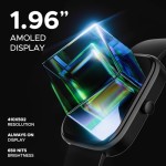 boAt Ultima Prism Smart Watch with 1.96 AMOLED Display, BT Calling Female Wellness (Steel Black)