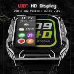 boAt Wave Armour 2 Smart Watch with 1.96 HD Display,BT Calling, Coins, Rugged Design,100 Watch (Active Black)