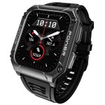 boAt Wave Armour 2 Smart Watch with 1.96 HD Display,BT Calling, Coins, Rugged Design,100 Watch (Active Black)