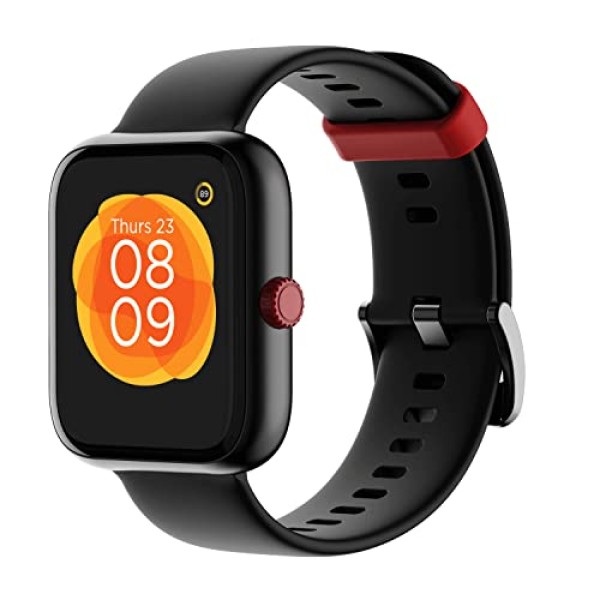 boAt Watch Mystiq Smart Watch with Stress Monitoring, HIIT, Breath Training Modes (Metal Black)