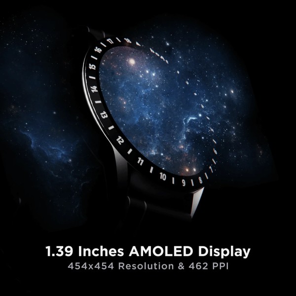 boAt Watch Iris 1.39 AMOLED Display Smartwatch Black