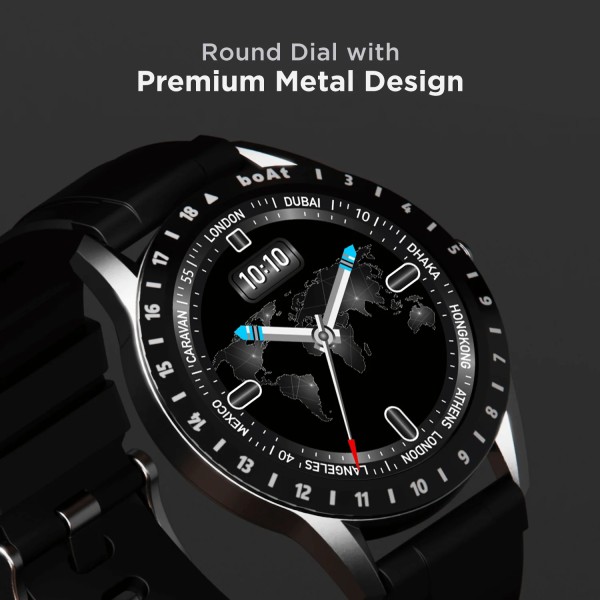 boAt Watch Iris 1.39 AMOLED Display Smartwatch Black