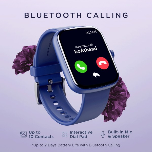 boAt Wave Beat Call with 4.64 cm(1.69) HD Display,BT Calling, Watch Face Studio Smartwatch