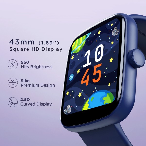 boAt Wave Beat Call with 4.64 cm(1.69) HD Display,BT Calling, Watch Face Studio Smartwatch