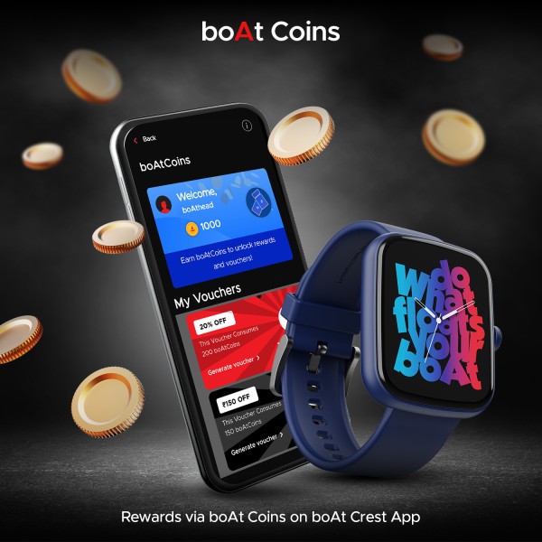 boAt Wave Beat Call with 4.64 cm(1.69) HD Display,BT Calling, Watch Face Studio Smartwatch