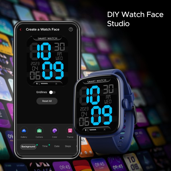 boAt Wave Beat Call with 4.64 cm(1.69) HD Display,BT Calling, Watch Face Studio Smartwatch