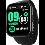 boAt Wave Neo Plus with 1.96 HD Display, BT Calling Smartwatch (Active Black Strap, Free Size)