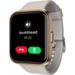boAt Wave Connect with Bluetooth Calling Voice Smartwatch Grey Strap Free Size