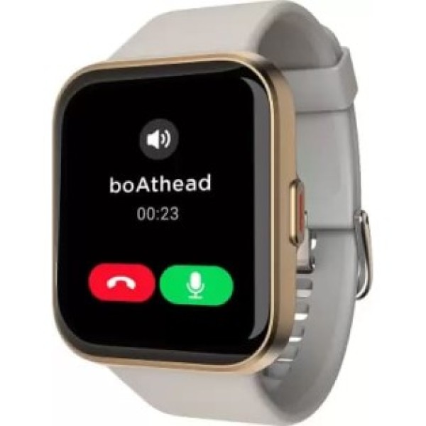 boAt Wave Connect with Bluetooth Calling Voice Smartwatch Grey Strap Free Size
