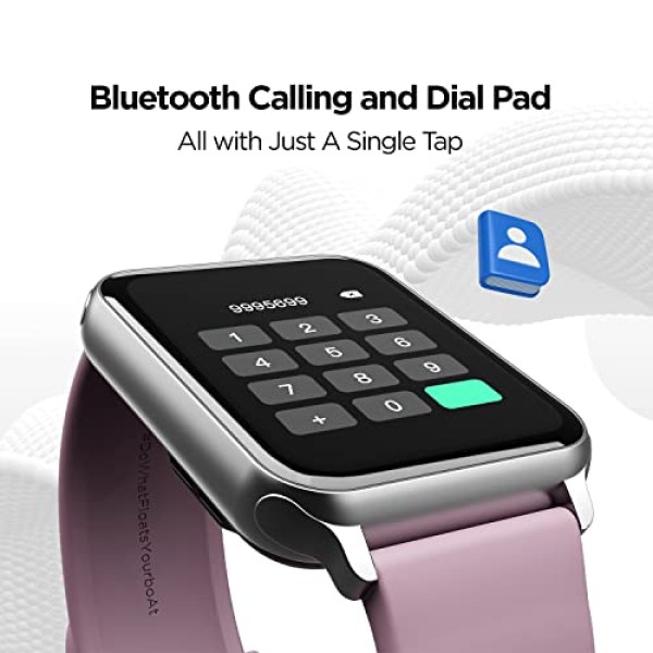 boAt Wave Call Smart Watch Smart Talk with Advanced Dedicated Bluetooth Mauve