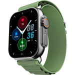 boAt Wave Genesis Pro w/ 1.96'' AMOLED Display,BT Calling,Functional Crown,boAt Coins Smartwatch (Olive Green Strap, Free Size)