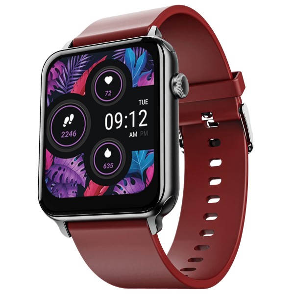 boAt Wave Lite Smartwatch with 1.69 HD Display Sleek Metal Body HR and SpO2 Level Monitor Scarlet Red