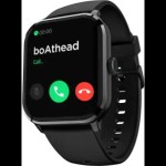 boAt Wave Infinity with 1.85 HD Screen, Functional Calling Smartwatch  (Black Strap, Free Size)