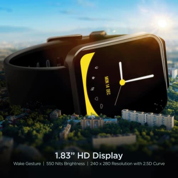 boAt Wave Leap Call with 1.83 HD Display, Advanced Bluetooth Calling, Multiple Watch (Active Black)