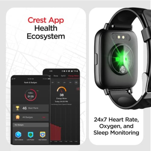 boAt Wave Prime47 Smart Watch with 1.69 HD Display, 700+ Active Modes (Matte Black)
