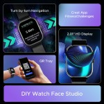 boAt Wave Sigma 3 2.01 HD Display, BT Calling, Turn-by-Turn Navigation, Crest+ OS, Emergency SOS, Watch Faces, Metal Black