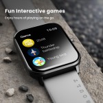 Boult Drift BT Calling 1.69 HD Display, 140 Watchfaces 475Nits Brightness, IP68 Smart watch Grey Strap Free Size