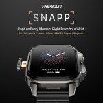 Fire-Boltt Snapp Smart Watch, Selfie Camera, 4G Nano-SIM Slot, 54.1mm AMOLED Display, Play Store- Unlimited apps, 1000mAh Battery, 2GB/4GB RAM (Jet Black Luxe)