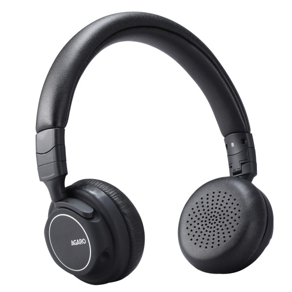 AGARO Raga Bluetooth Headphone Bluetooth without Mic Headset (Black, On the Ear)