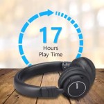 AGARO Raga Bluetooth Headphone Bluetooth without Mic Headset (Black, On the Ear)