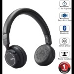 AGARO Raga Bluetooth Headphone Bluetooth without Mic Headset (Black, On the Ear)