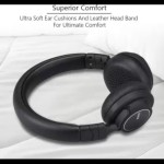 AGARO Raga Bluetooth Headphone Bluetooth without Mic Headset (Black, On the Ear)