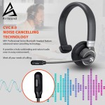 AIRSOUND M91 PROFESSIONAL SERIES Pro Bluetooth Wireless Over Ear Headphones,BT V5.0 Wireless CVC 8.0 Noise-Cancelling