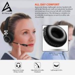 AIRSOUND M91 PROFESSIONAL SERIES Pro Bluetooth Wireless Over Ear Headphones,BT V5.0 Wireless CVC 8.0 Noise-Cancelling