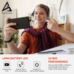 AIRSOUND M91 PROFESSIONAL SERIES Pro Bluetooth Wireless Over Ear Headphones,BT V5.0 Wireless CVC 8.0 Noise-Cancelling