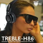 Ant Audio Treble H86 On-Ear Wireless Stereo Headset with Mic (Black)