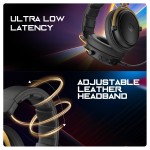 Cosmic Byte Hades 2.4Ghz Wireless + Bluetooth Headphone, Dual Mode, 20ms Latency, 100Hrs Battery Life, 53mm Driver, ENC Microphone (Black)