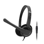 Dyazo Computer Wired Headphones | Headset with Mic | 3.5 MM Jack Compatible for Laptops | Pc | Notebooks (Black)