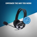 Hp wired on ear headphones with mic