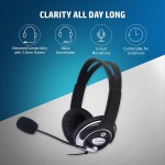 Hp wired on ear headphones with mic