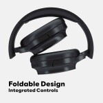 GOVO GOBOLD 600 Bluetooth Wireless On Ear Headphones with Mic, 15H Play Time, 40MM Driver, Black