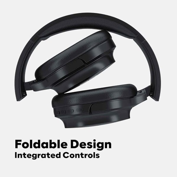 GOVO GOBOLD 600 Bluetooth Wireless On Ear Headphones with Mic, 15H Play Time, 40MM Driver, Black