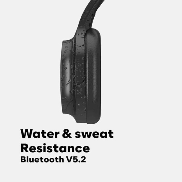 GOVO GOBOLD 600 Bluetooth Wireless On Ear Headphones with Mic, 15H Play Time, 40MM Driver, Black
