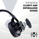 JBL Tune 760NC, Mic, up to 50 Hours Playtime, JBL Pure Bass, Google Fast Pair, Dual Pairing, AUX & Voice Assistant Support (Black)