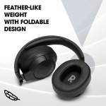 JBL Tune 760NC, Mic, up to 50 Hours Playtime, JBL Pure Bass, Google Fast Pair, Dual Pairing, AUX & Voice Assistant Support (Black)
