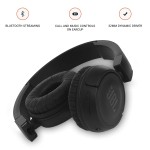JBL T460BT-by-Harman-Wireless On Ear Headphones with Mic, Pure Bass, Portable (Black)