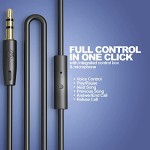 MuveAcoustics Impulse MA-1500FB Wired On-Ear Headphones with Microphone (Flagship Blue)