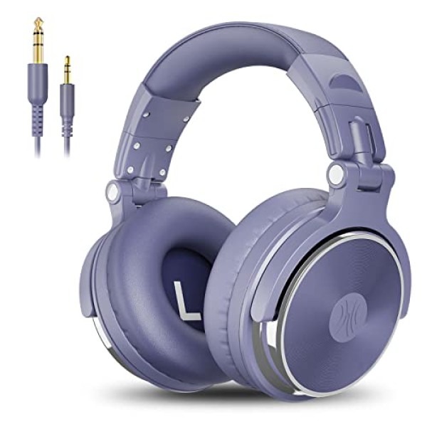 OneOdio Pro-10 Over Ear Headphone, Wired DJ Bass Headsets with 50mm Driver, Foldable Lightweight Headphones with Shareport and Mic