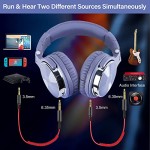 OneOdio Pro-10 Over Ear Headphone, Wired DJ Bass Headsets with 50mm Driver, Foldable Lightweight Headphones with Shareport and Mic