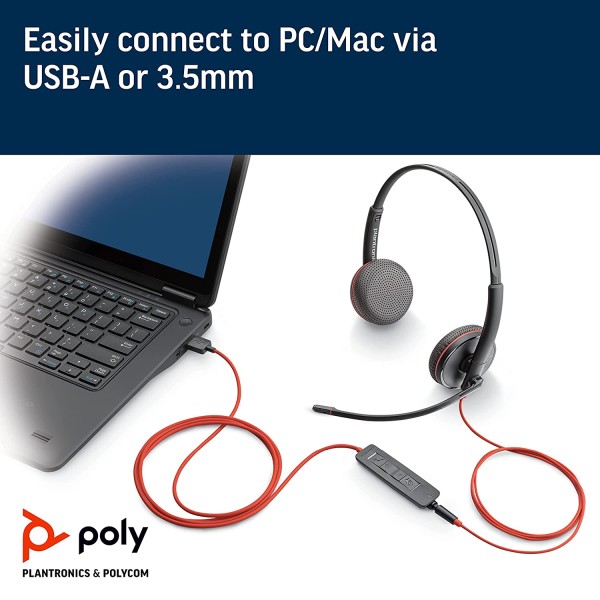 Poly by Plantronics - Blackwire 3325 Wired Stereo