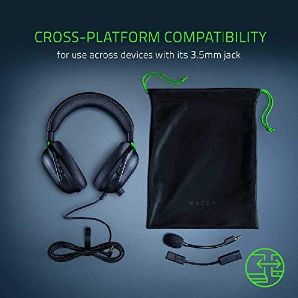 Razer Rz04-03230100-R3M1 Blackshark V2 Wired On Ear Headphones with Mic (Black)