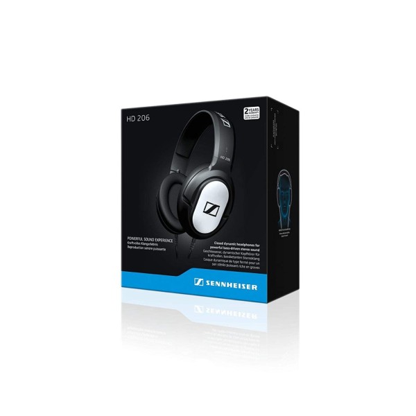 Sennheiser HD 206 507364 Wired Over Ear Headphones Without Mic (Black)