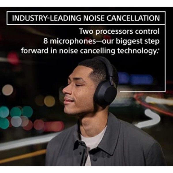 Sony WH-1000XM5 Best Active Noise Cancelling Wireless Bluetooth Over Ear Headphones with Mic for Clear Calling, up to 40 Hours Battery Black
