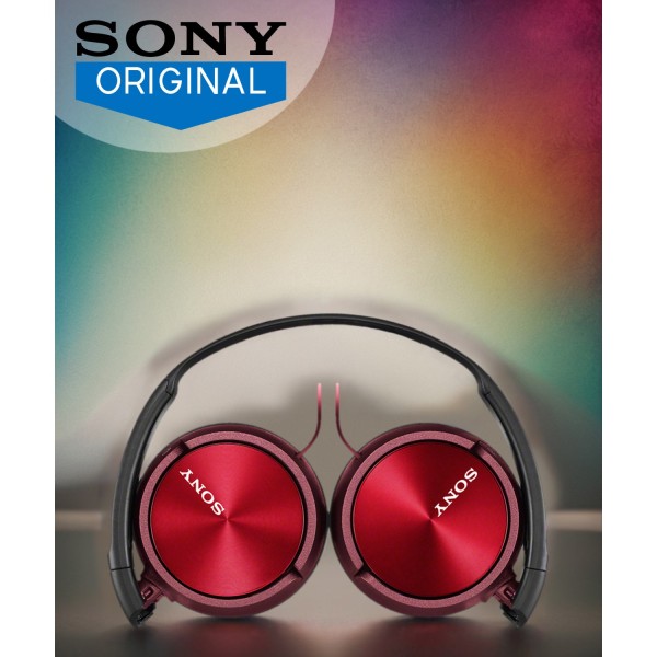 Sony mdrzx310ap over-head headphones with mic red