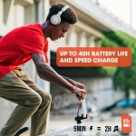 JBL Tune 510BT, On Ear Wireless Headphones with Mic, up to 40 Hours Playtime, Pure Bass, Quick Charging, Dual Pairing, Bluetooth 5.0 & Voice Assistant Support for Mobile Phones (Blue)